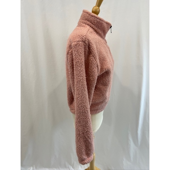 DYI Tranquil 1/2 Zip Fuzzy Fleece Pullover in Blush - Picture 7 of 10